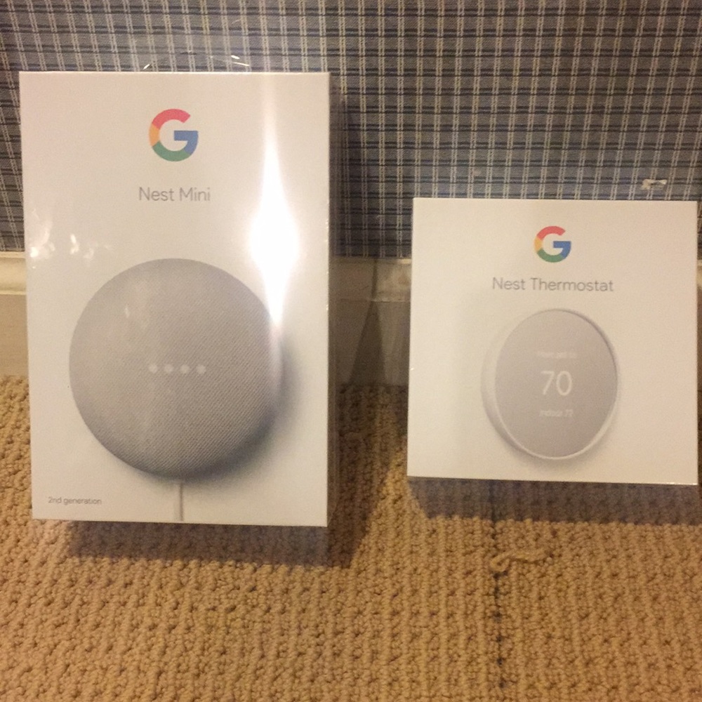 Google mini 2nd generation and nest thermostat